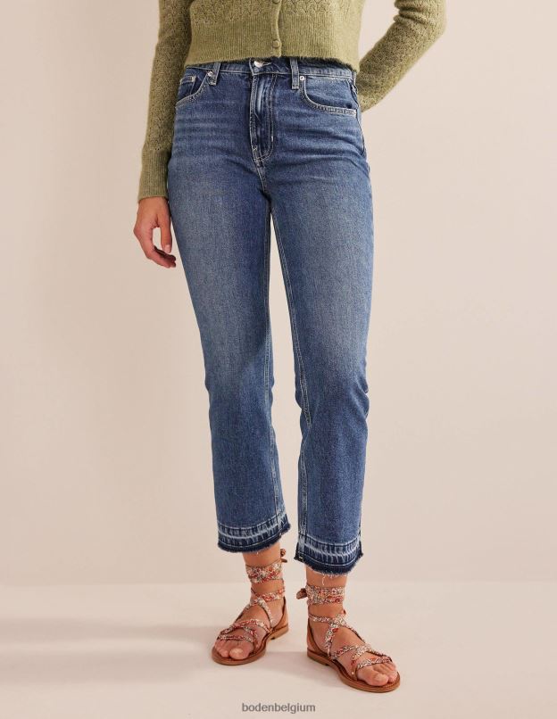 femmes Boden sombre ancien jean taille mi-haute vêtements Z42D0654