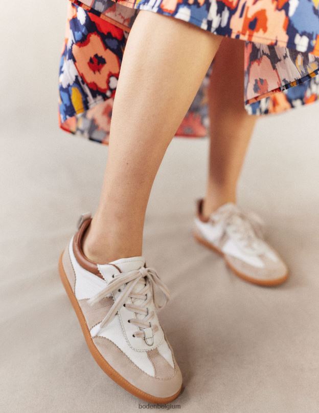 femmes Boden grand coquelicot bleu marine et abstrait jupe midi en popeline à volants vêtements Z42D01516