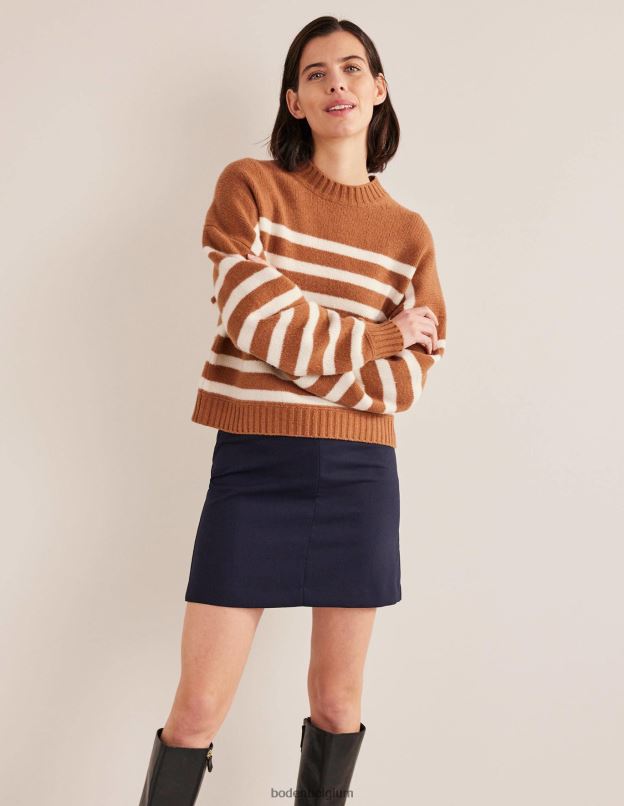 femmes Boden marine mini-jupe bi-stretch vêtements Z42D0651