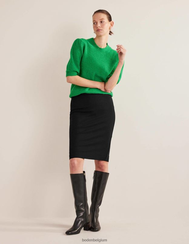 femmes Boden noir jupe en jersey stretch hampshire vêtements Z42D0648