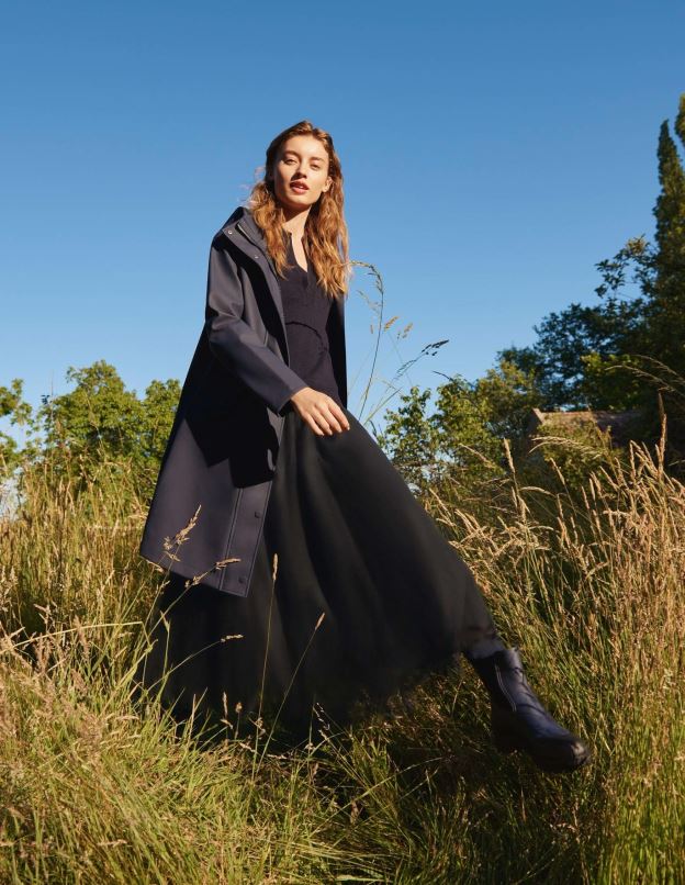 femmes Boden noir jupe mi-longue ample en tulle vêtements Z42D01133