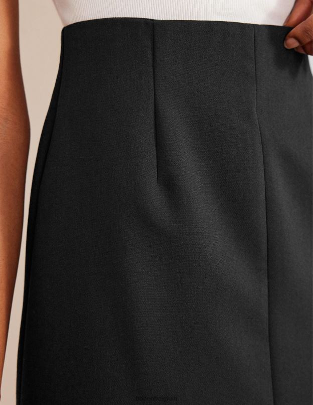 femmes Boden noir mini-jupe bi-stretch vêtements Z42D0650