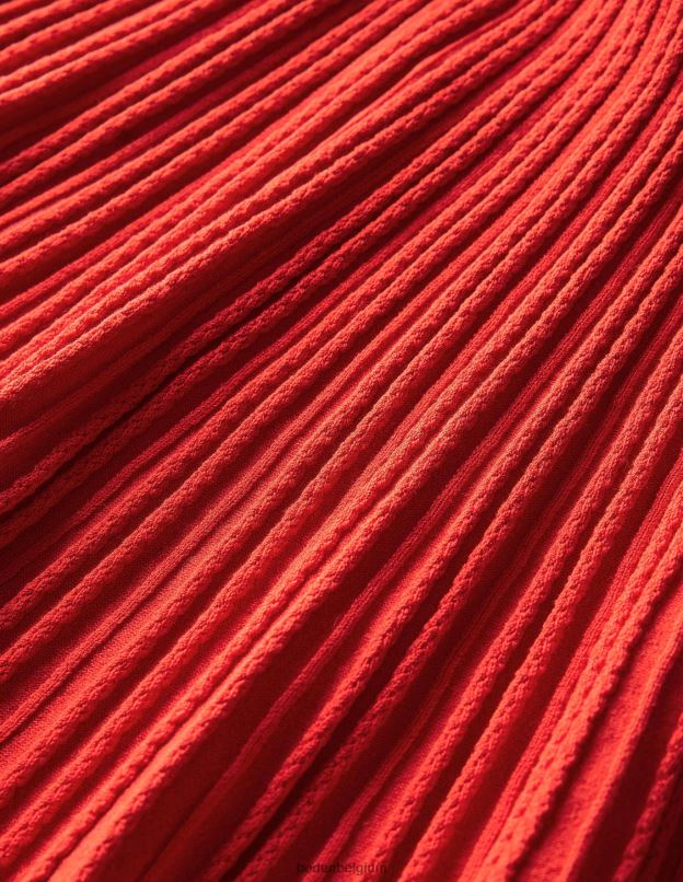 femmes Boden tomate jupe en maille pointelle vêtements Z42D01814