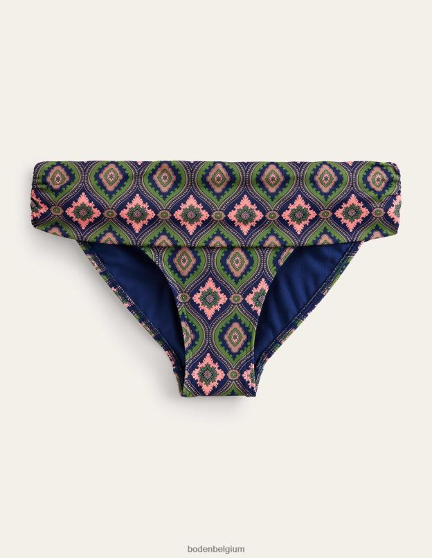 femmes Boden Park Ranger et diamant exotique bas de bikini classique à plis vêtements Z42D02460