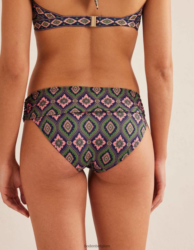 femmes Boden Park Ranger et diamant exotique bas de bikini classique à plis vêtements Z42D02460