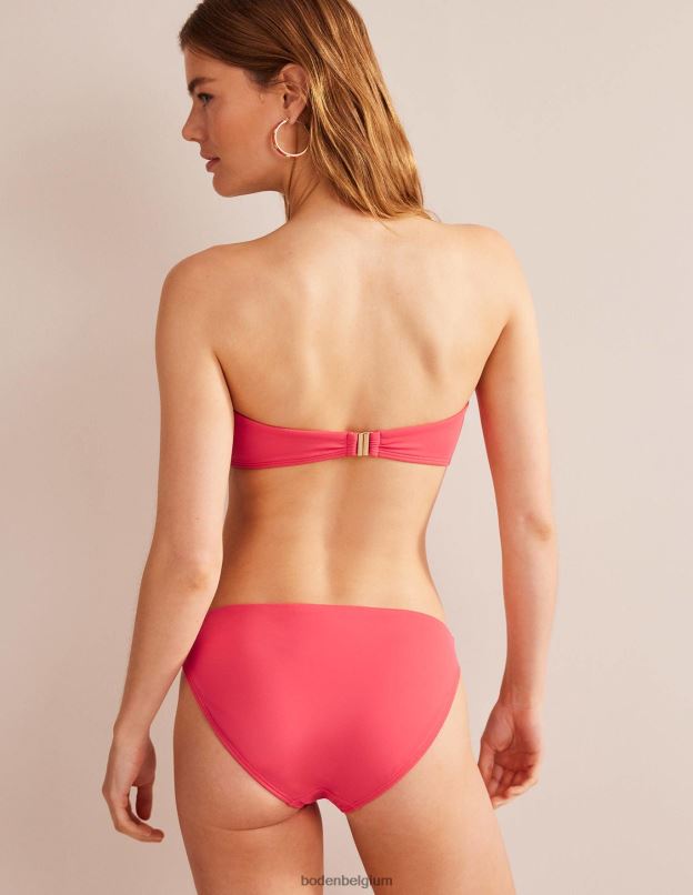 femmes Boden baie rose haut de bikini bandeau à maintien vêtements Z42D0258