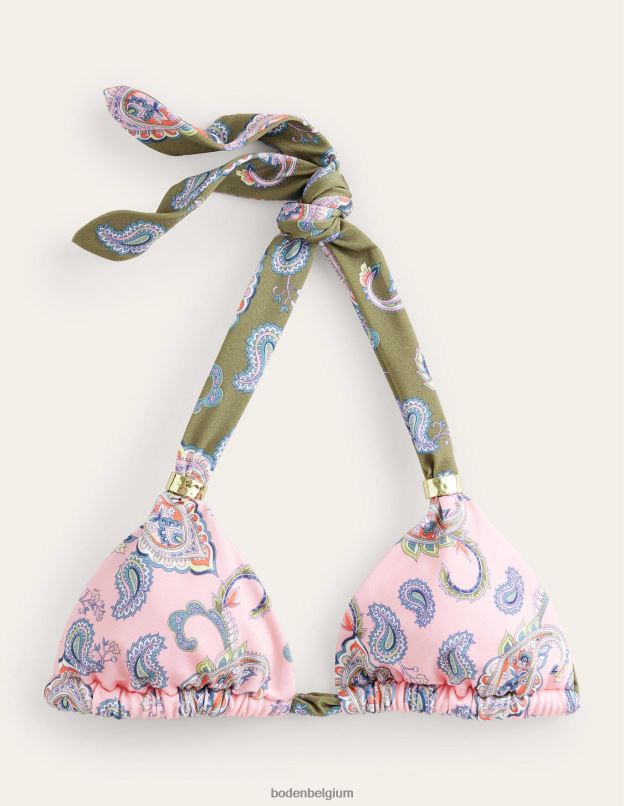 femmes Boden basilic et pépins de cachemire haut de bikini dos nu à perles vêtements Z42D01717