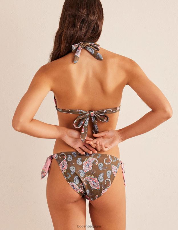 femmes Boden basilic et pépins de cachemire haut de bikini dos nu à perles vêtements Z42D01717