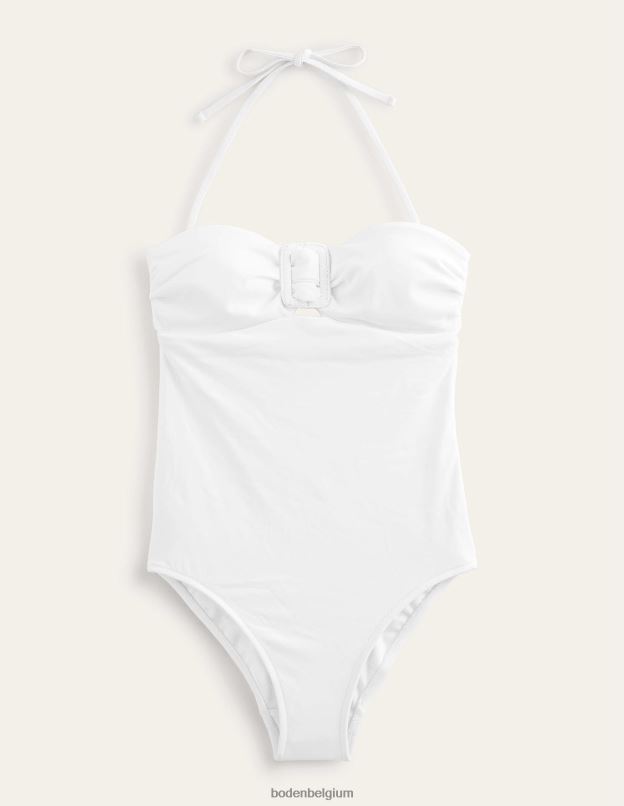 femmes Boden blanc maillot de bain bandeau à boucle portefeuille vêtements Z42D01636
