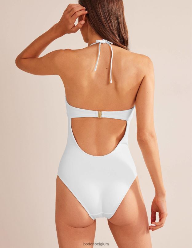 femmes Boden blanc maillot de bain bandeau à boucle portefeuille vêtements Z42D01636