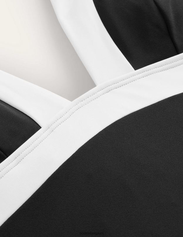 femmes Boden bloc de couleur noir maillot de bain dos nu Ithaca vêtements Z42D0231