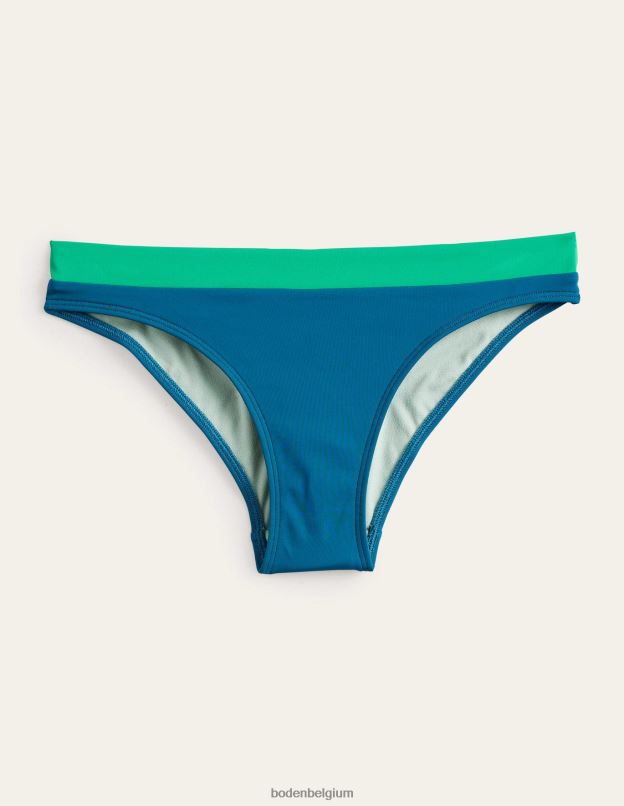 femmes Boden bloc de couleurs au bord de l'océan bas de bikini à empiècements vêtements Z42D02098