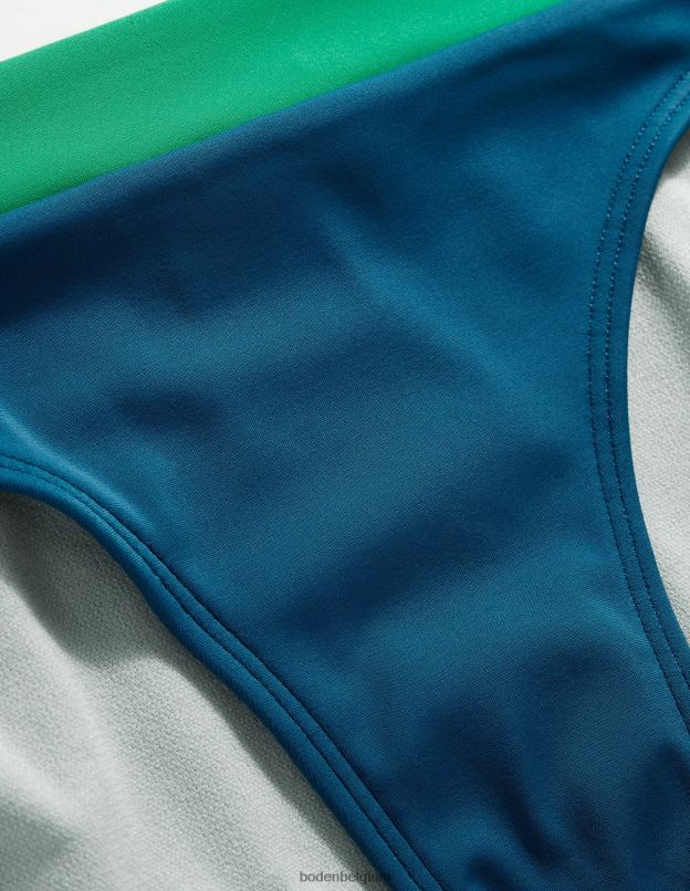 femmes Boden bloc de couleurs au bord de l'océan bas de bikini à empiècements vêtements Z42D02098