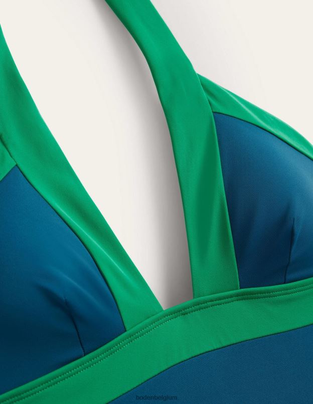 femmes Boden bloc de couleurs au bord de l'océan maillot de bain dos nu Ithaca vêtements Z42D01416