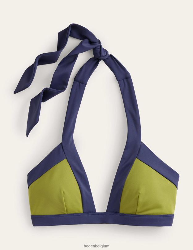 femmes Boden bloc de couleurs de roseau de rivière haut de bikini dos nu Ithaque vêtements Z42D02458