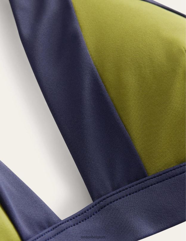 femmes Boden bloc de couleurs de roseau de rivière haut de bikini dos nu Ithaque vêtements Z42D02458