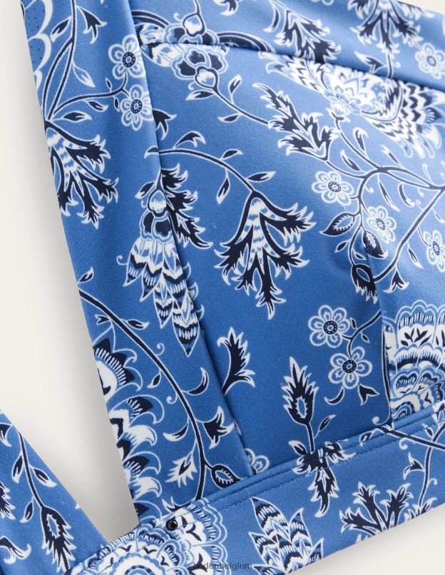 femmes Boden bosquet d'azur et de gardénia haut de bikini dos nu Ithaque vêtements Z42D0301