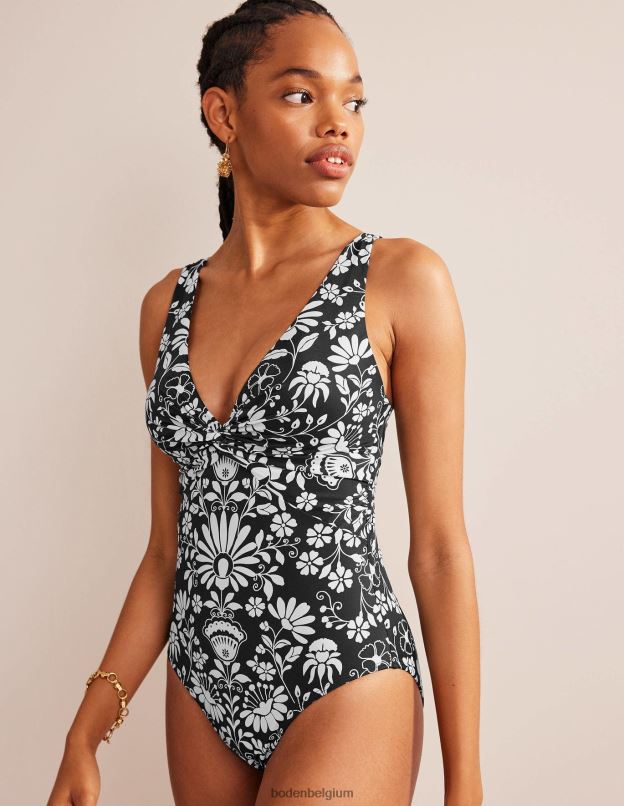 femmes Boden brin de néron et gardénia maillot de bain classique twist vêtements Z42D01347