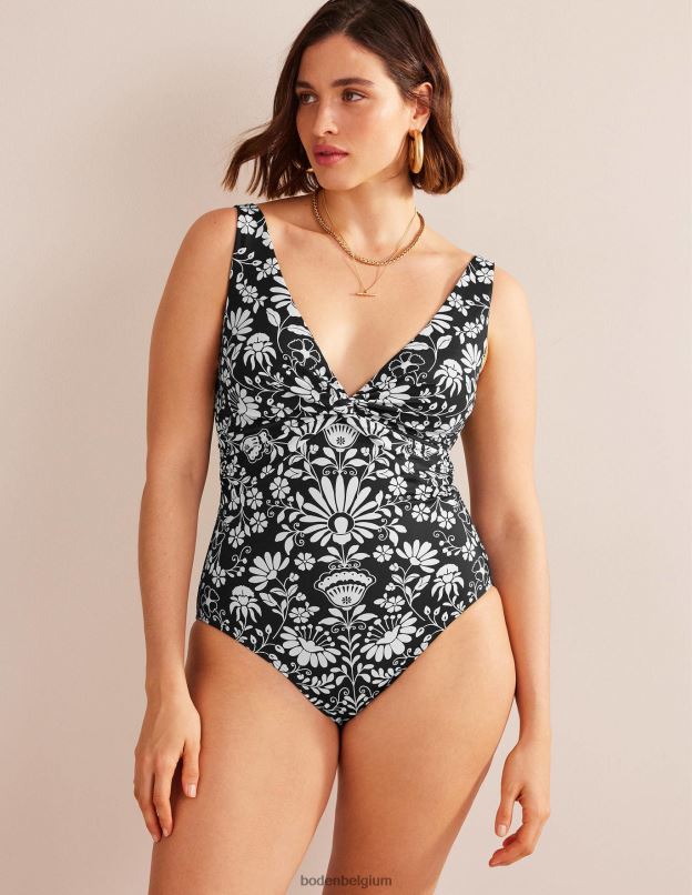 femmes Boden brin de néron et gardénia maillot de bain classique twist vêtements Z42D01347