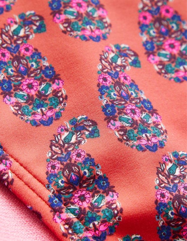 femmes Boden cachemire orange kaki bas de bikini à ficelle vêtements Z42D0289