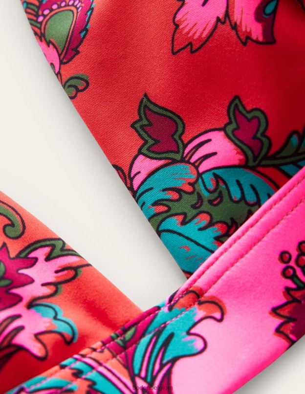 femmes Boden floral rose épicé haut de bikini à bandeau vêtements Z42D0288
