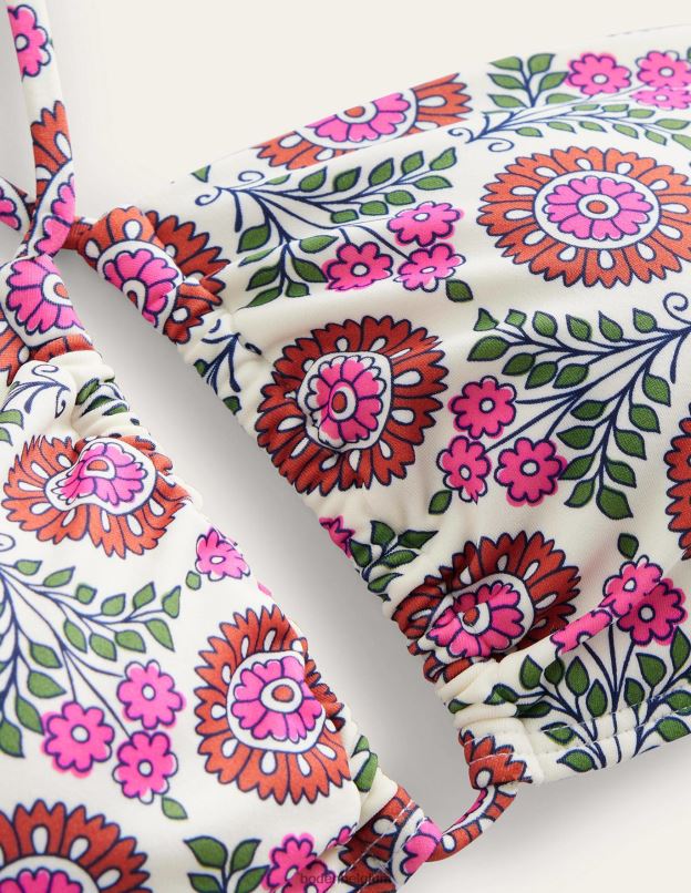 femmes Boden gin fizz & brin de tournesol haut de bikini bandeau dos nu vêtements Z42D0256