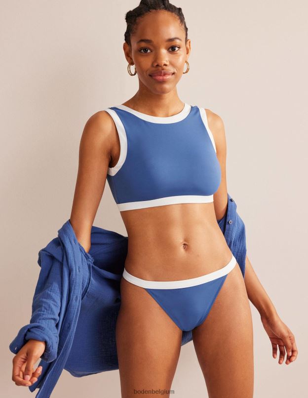 femmes Boden globe et color block blanc bas de bikini tanga vêtements Z42D01883