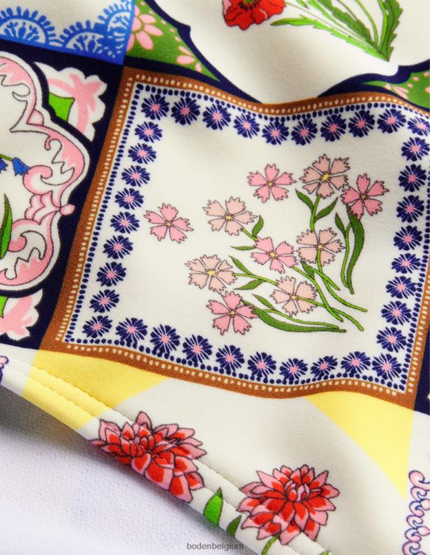 femmes Boden ivoire et jacinthe sauvage bas de bikini vêtements Z42D01698