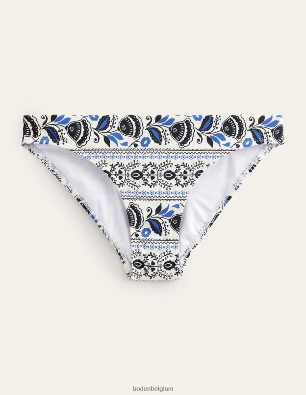 femmes Boden ivoire et milos fleurissent bas de bikini classique vêtements Z42D01902