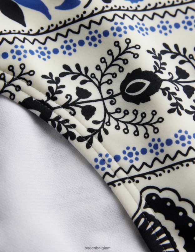 femmes Boden ivoire et milos fleurissent bas de bikini classique vêtements Z42D01902