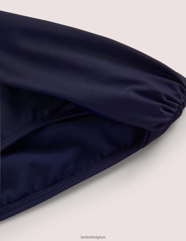 femmes Boden marine française bas de bikini classique à plis vêtements Z42D0269