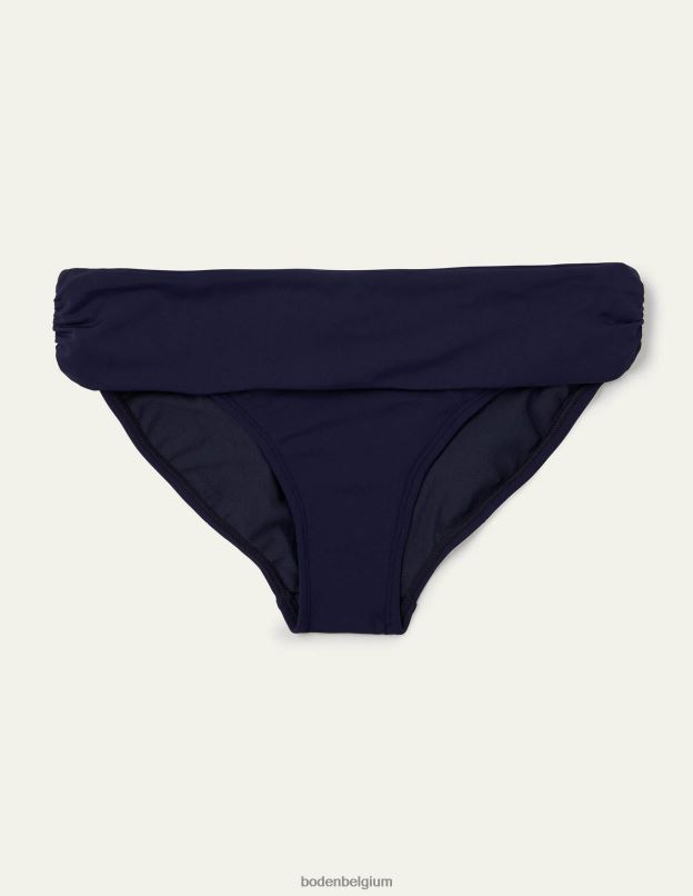 femmes Boden marine française bas de bikini classique à plis vêtements Z42D0269
