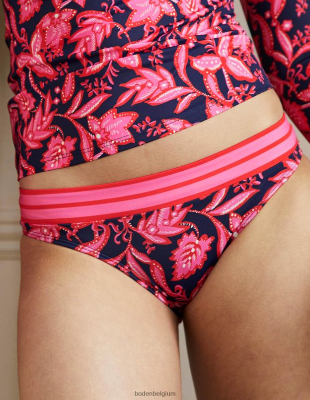 femmes Boden marine française et flore sauvage bas de bikini à empiècements vêtements Z42D02059