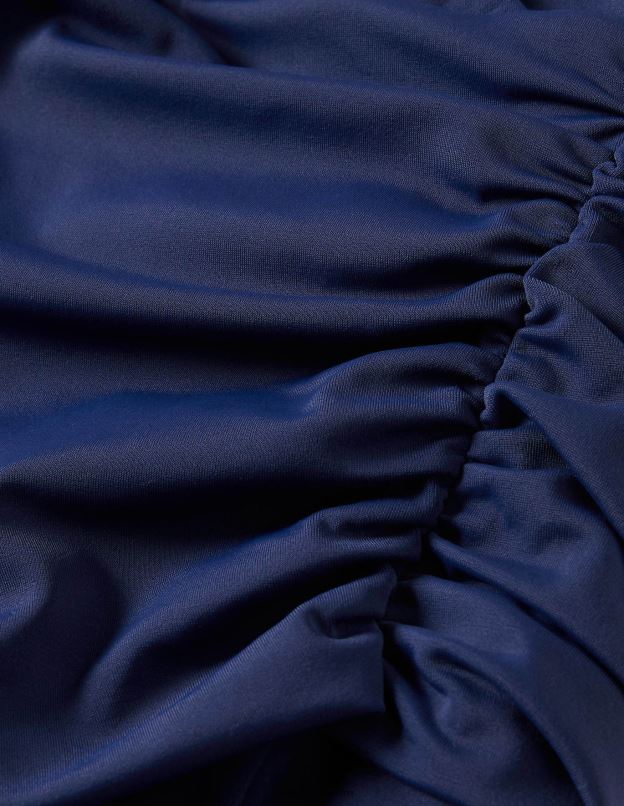 femmes Boden marine française levanzo - maillot de bain dos nu froncé vêtements Z42D0239