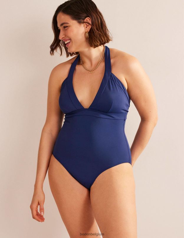 femmes Boden marine française maillot de bain dos nu Ithaca vêtements Z42D0213