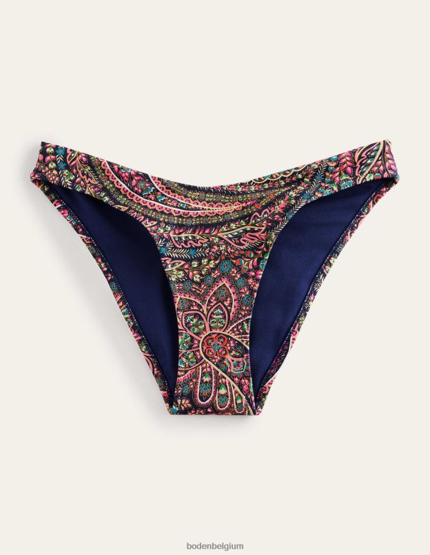 femmes Boden marine légère et palais bas de bikini à haut incurvé vêtements Z42D0259
