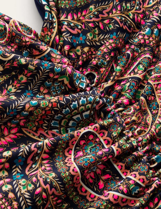 femmes Boden marine légère et palais maillot de bain froncé à encolure en V vêtements Z42D0226