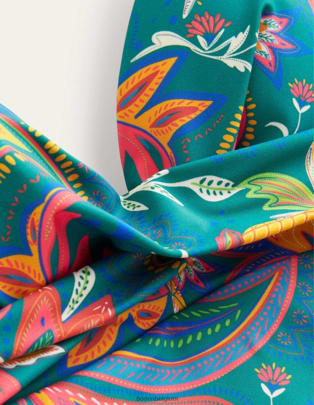 femmes Boden émeraude et cachemire paradis haut tankini capri taille bonnet vêtements Z42D01841