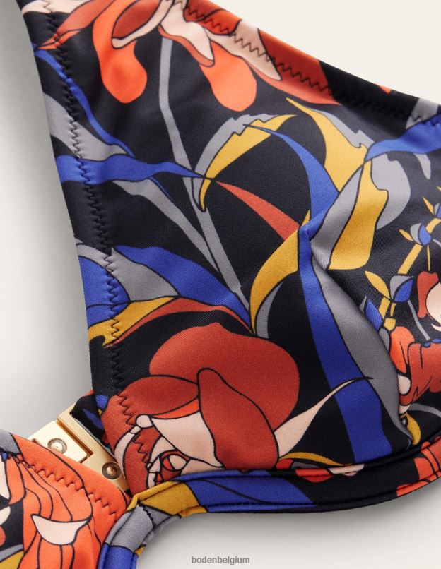 femmes Boden néron et chrysanthème haut de bikini taille bonnet voop vêtements Z42D01876
