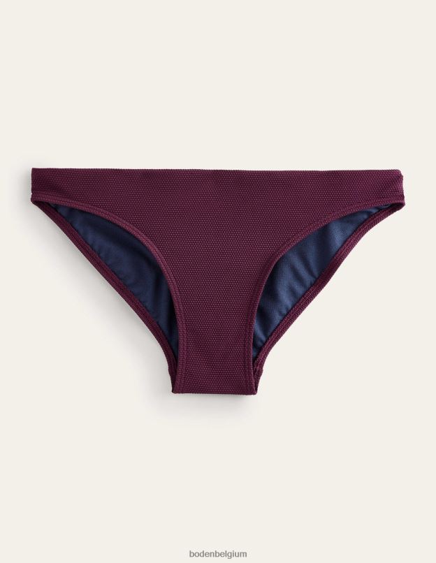 femmes Boden nid d'abeilles aux aronia bas de bikini à texture classique vêtements Z42D0248