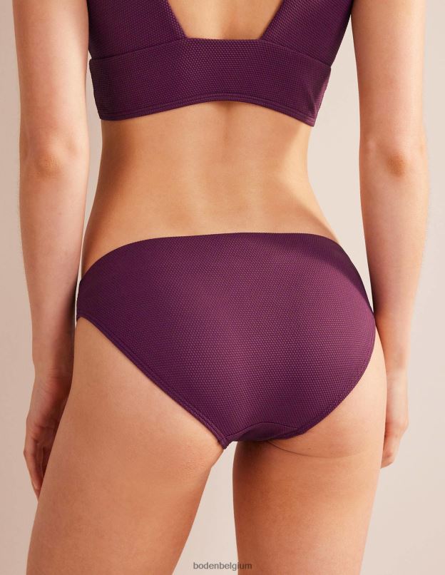 femmes Boden nid d'abeilles aux aronia bas de bikini à texture classique vêtements Z42D0248
