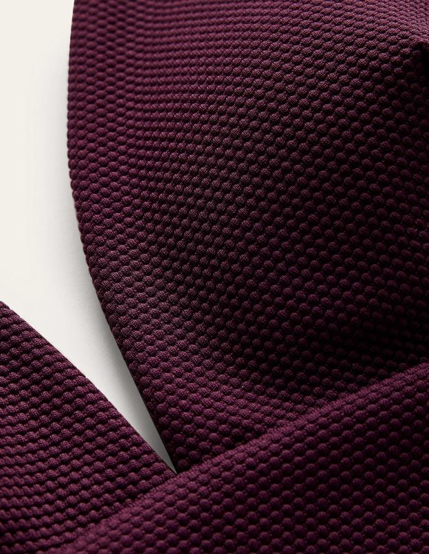 femmes Boden nid d'abeilles aux aronia haut de bikini à col v porto vêtements Z42D0246