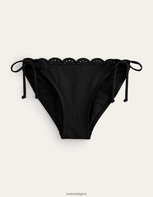 femmes Boden noir bas de bikini à broderies vêtements Z42D0262