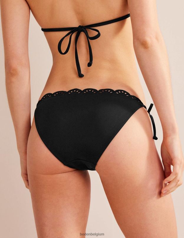 femmes Boden noir bas de bikini à broderies vêtements Z42D0262