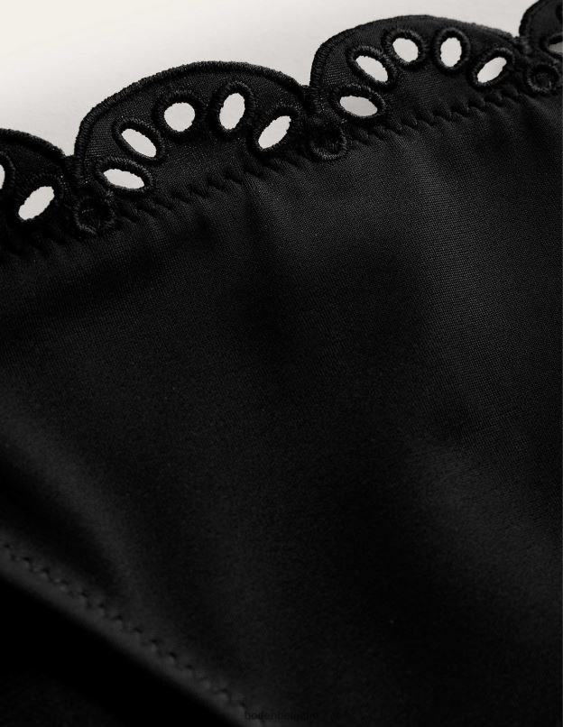 femmes Boden noir bas de bikini à broderies vêtements Z42D0262