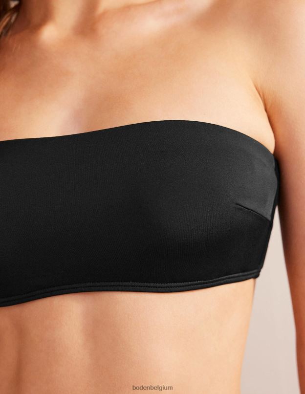 femmes Boden noir haut de bikini bandeau à maintien vêtements Z42D0251
