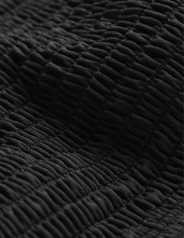 femmes Boden noir haut de bikini bandeau à smocks vêtements Z42D02140