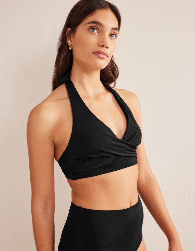 femmes Boden noir haut de bikini dos nu levanzo vêtements Z42D0272