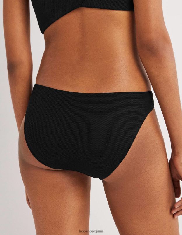 femmes Boden noir texturé bas de bikini vêtements Z42D0310