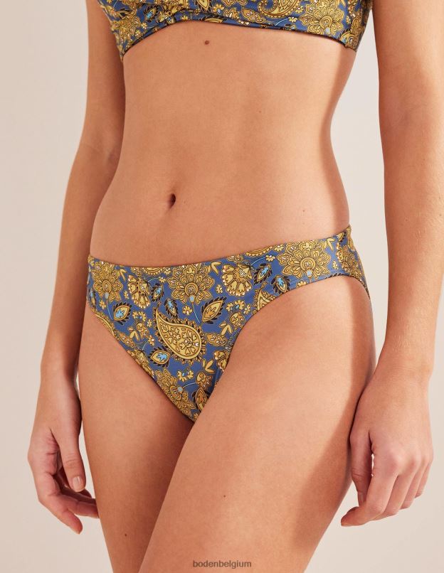 femmes Boden récolte d'or et terrasse motif cachemire bas de bikini classique vêtements Z42D02085
